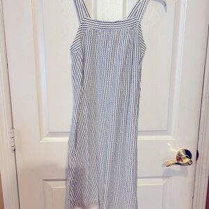Zara Kids Dress with Navy and Cream Stripes